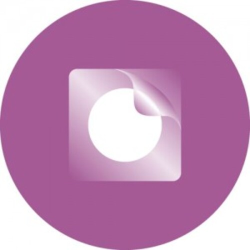 Pegatinas transparentes con tinta blanca